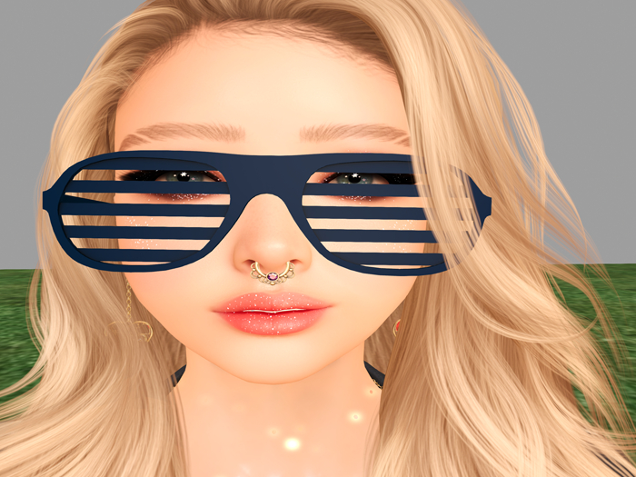 ~`*MS*`~ 80's Shades - Navy Blue
