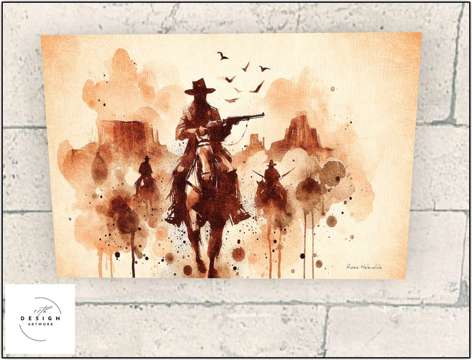 02 [15th] Canvas ART - Wild West Lone Rider