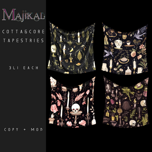:MAJIKAL: Cottagecore Tapestries 