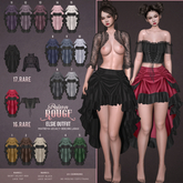 17. POISON ROUGE Elsie Skirt Black & Lace Jacket maitreya RARE