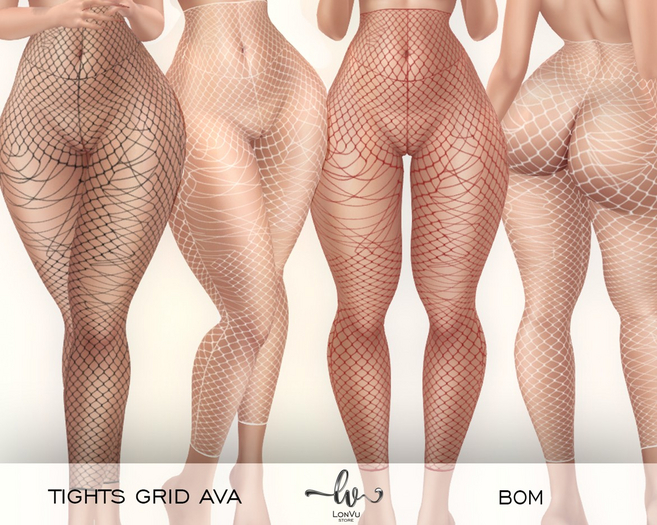 ::LonVu::Tights Grid Ava