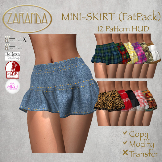 Zara's Mini Skirt (Fat Pack)