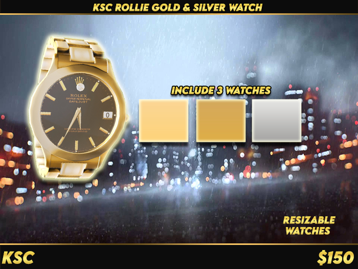 KSC Rollie Gold & Silver Watch