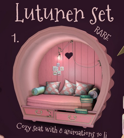 1. BananaN. Lutunen set cozy seat RARE 