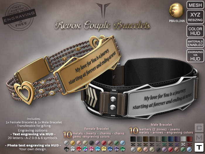 **RE** ReVoX Couple Bracelets M3