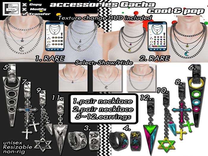 1. Schelm - accessories Gacha cool & pop - {BOX} RARE