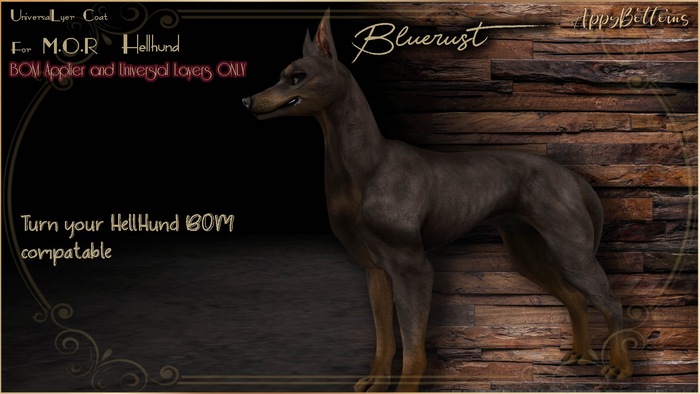 :AppyBottoms: Hellhund Coat - BlueRust