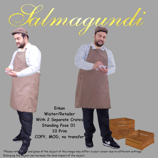 Erkan - Waiter/Retailer - Standing Pose 01