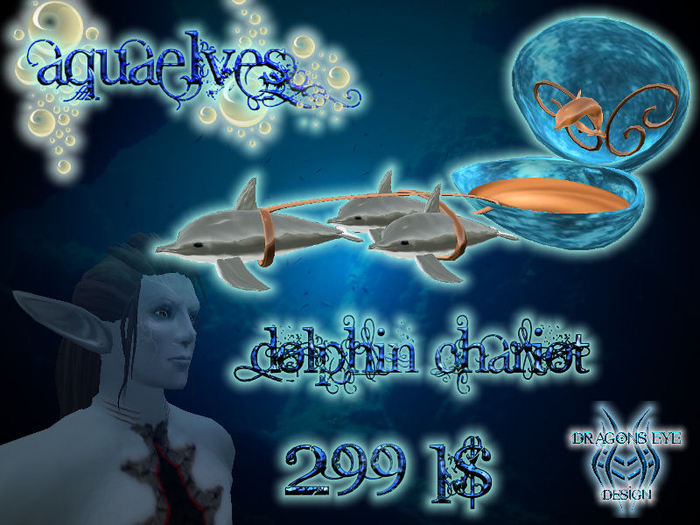 Aquaelves Dolphin chariot (blue)