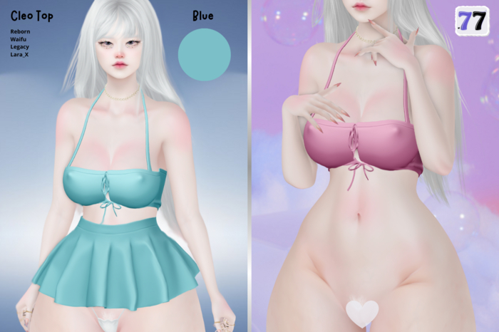 77Store - Cleo Top - Blue