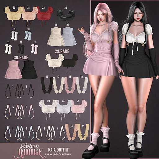 POISON ROUGE Kaia SET Ivory RARE// Legacy