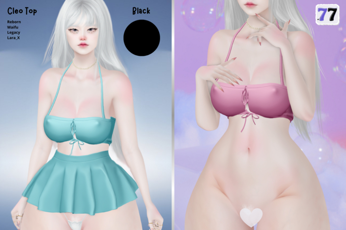 77Store - Cleo Top - Black