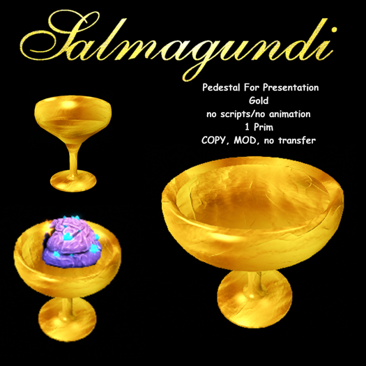 Pedestal For Presentation - Gold