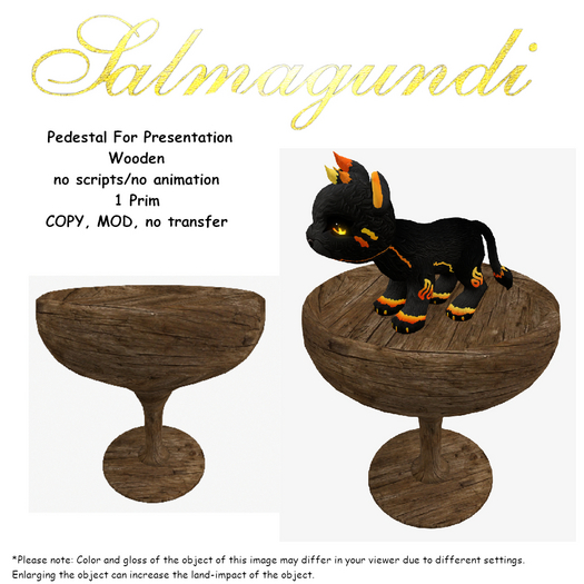 Pedestal For Presentation - Wooden