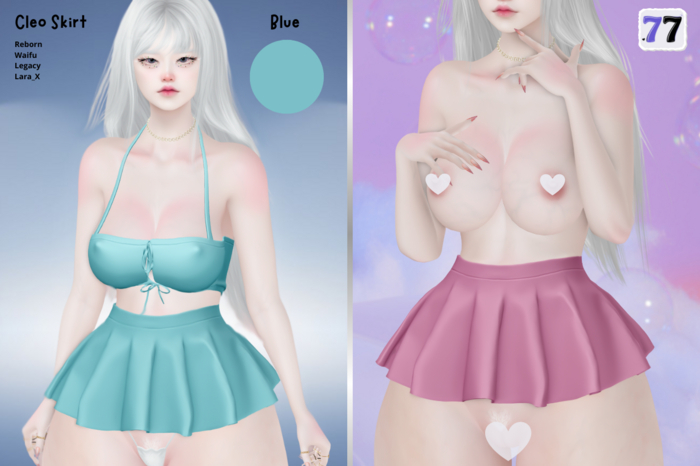 77Store - Cleo Skirt - Blue