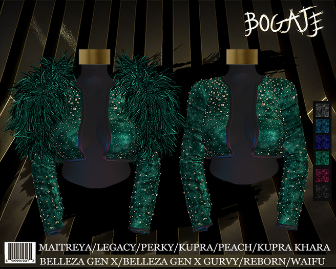 BOGATE _ Carla _ Fur Jacket_Velvet