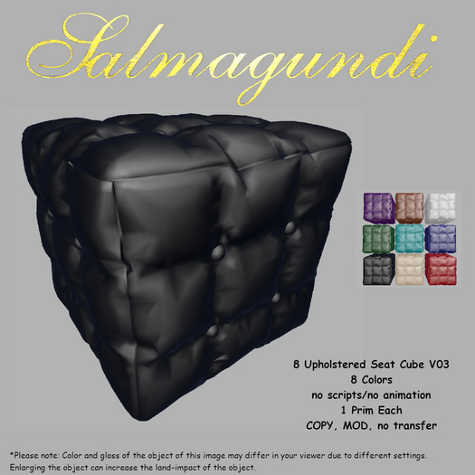 9 Upholstered Seat Cubes V03