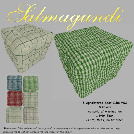 6 Upholstered Seat Cube V02