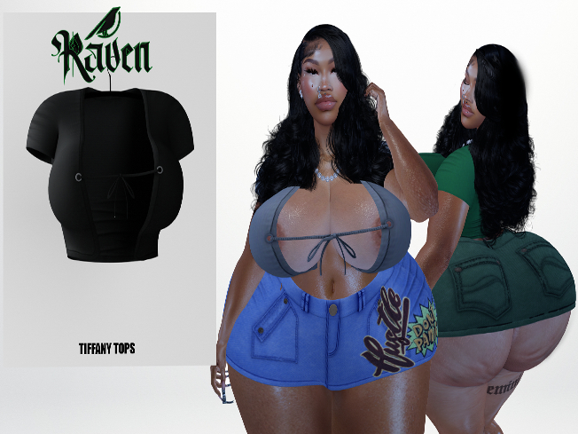 (RAVEN) TIFFANY TOP-BLACK