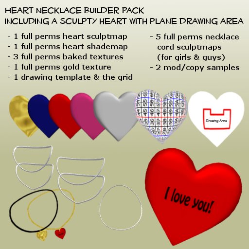 Sculpted Heart Necklace Builder Pack