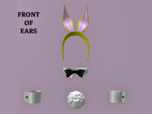 Bunny Girl Accessories With Yellow Ears