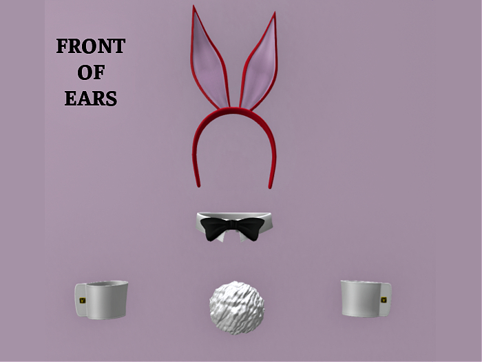 Bunny Girl Accessories With Red Ears