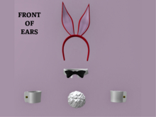 Bunny Girl Accessories With Red Ears