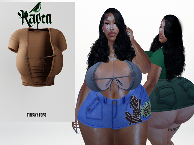 (RAVEN) TIFFANY TOP- CHESTNUT