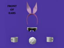 Bunny Girl Accessories With Pink Ears