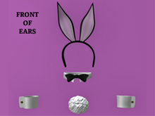 Bunny Girl Accessories w Black Ears