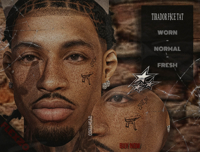 Flexzo Exclusive // "TIRADOR" F$CE TATTOO [//ODELL\\]