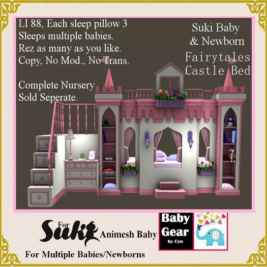 Suki Animesh Baby - Fairy Tales Castle Bed (Box)