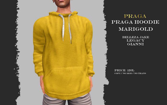 Praga Hoodie New - Marigold