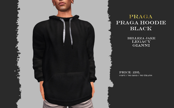 Praga Hoodie New - Black