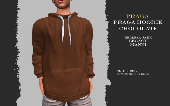 Praga Hoodie New - Chocolate