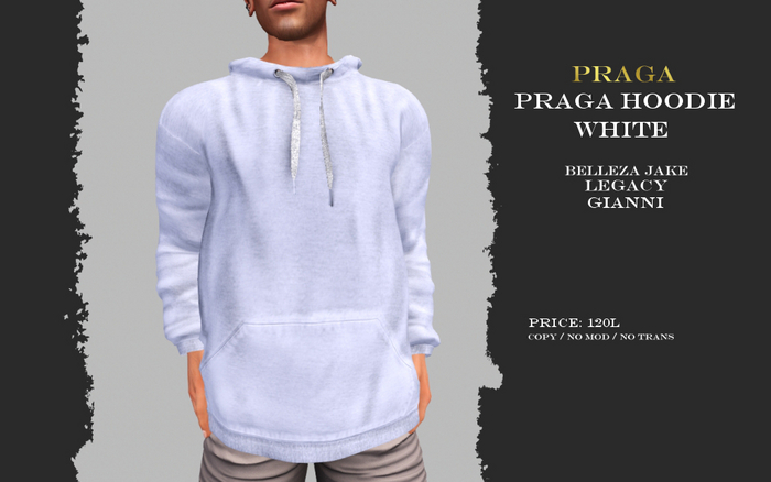 Praga Hoodie New - White