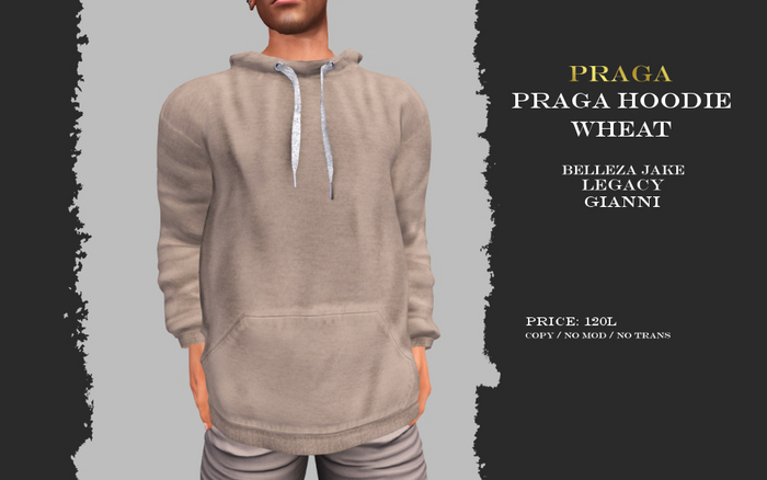 Praga Hoodie New - Wheat