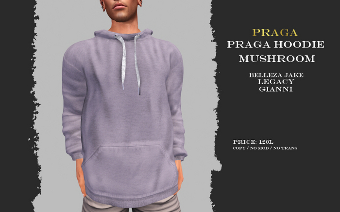 Praga Hoodie New - Mushroom