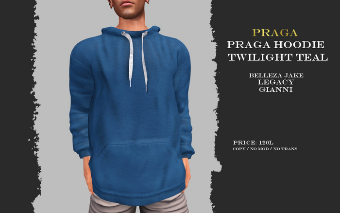Praga Hoodie New - Twilight Teal