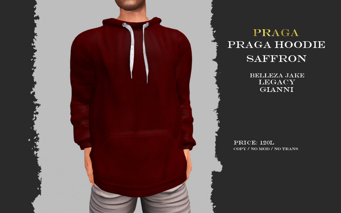 Praga Hoodie New - Saffron