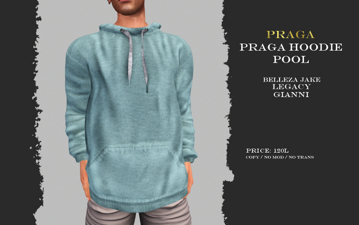 Praga Hoodie New - Pool