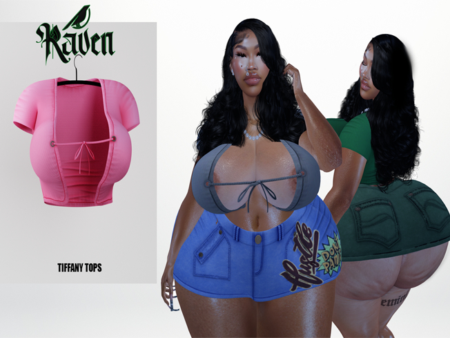 (RAVEN) TIFFANY TOP-PINK