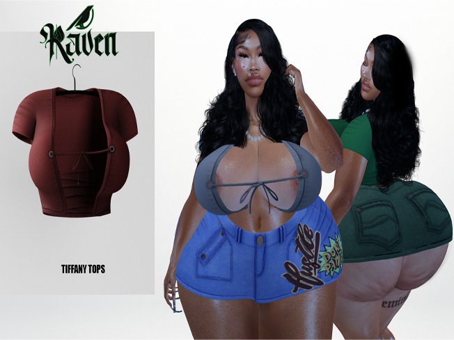 (RAVEN) TIFFANY TOP-RED DEVIL