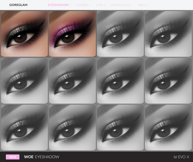 Goreglam 'Woe' Eyeshadow EVO X DEMO