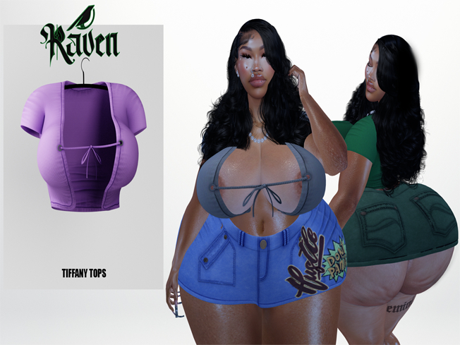 (RAVEN) TIFFANY TOP -PURPLE