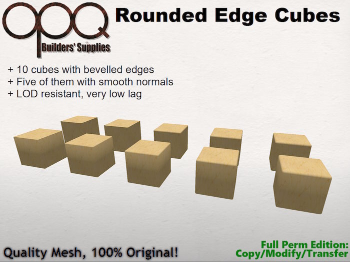 OPQ Rounded Edge Cubes (CMT)