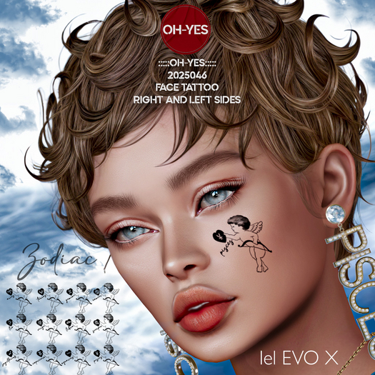 :::::Oh-Yes::::: 2025046 Face Tattoo