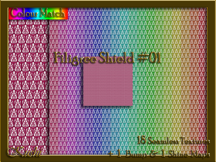 Filigree Shield #01 Texture Pack