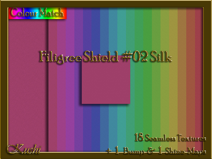 Filigree Shield #02 SILK Texture Pack
