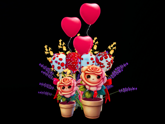MC Valentine Sweet Candy Roses